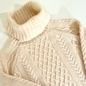 Madewell | Chunky Cream Turtleneck Sweater
